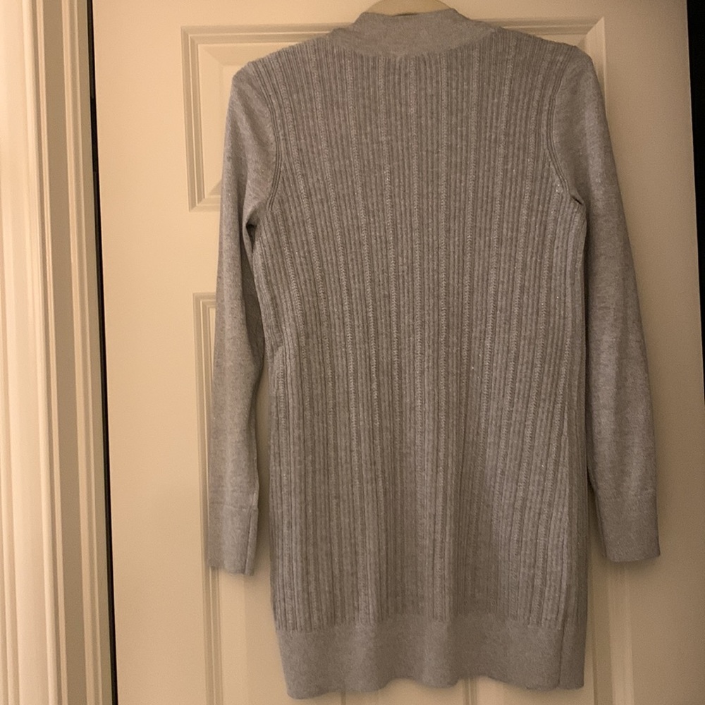 Talbots Soft Gray Knit Cardigan - Picture 4 of 6